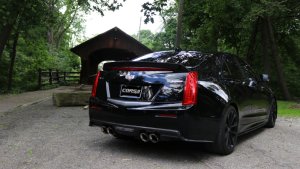 Cadillac ATS Performance Exhaust - CORSA Performance - Twin 4in Polished Pro-Series Tip Kit - Polished - `16-`19